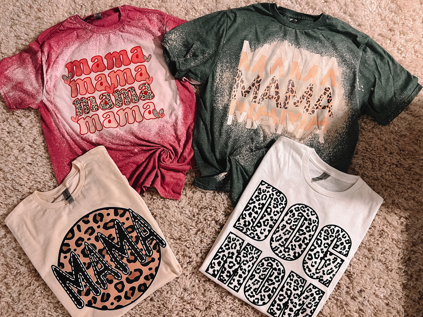 Leopard Mama Bleached Tee